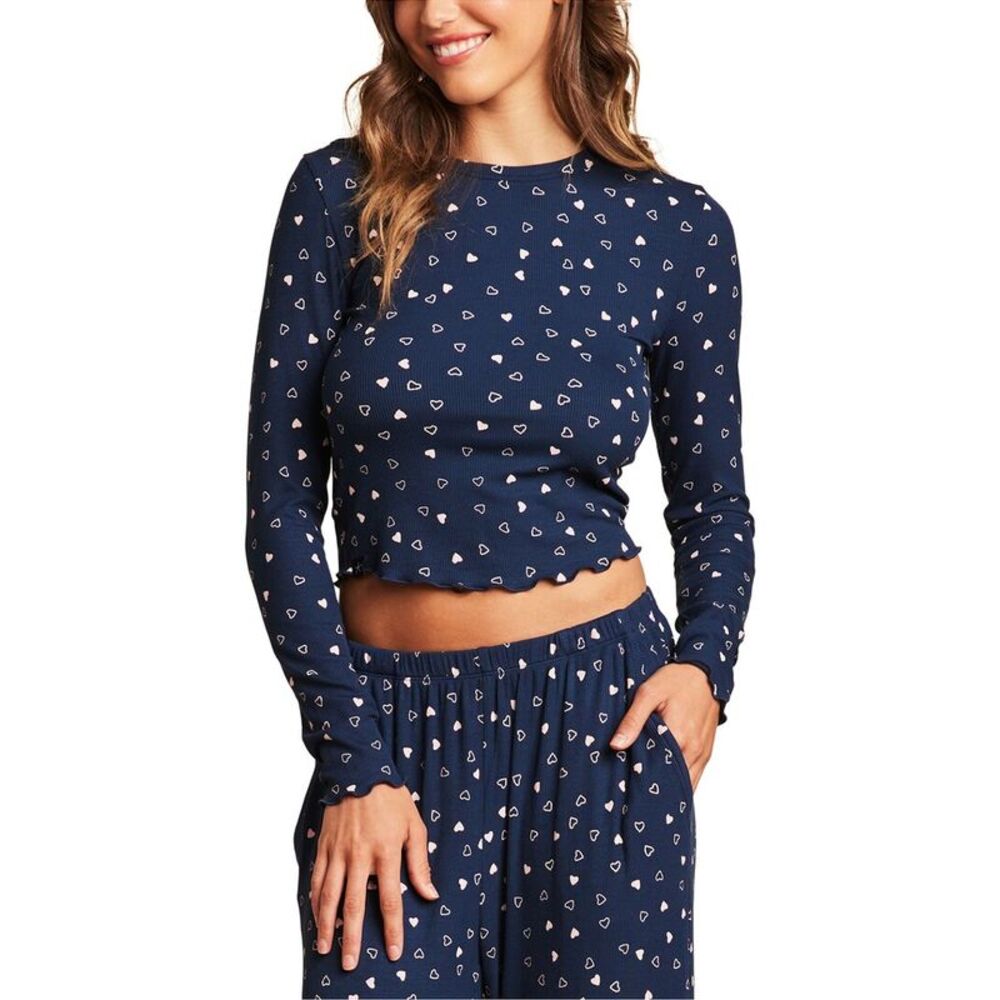 Barefoot Dreams Womens Ultra Soft Rib Lettuce Hem Shirt